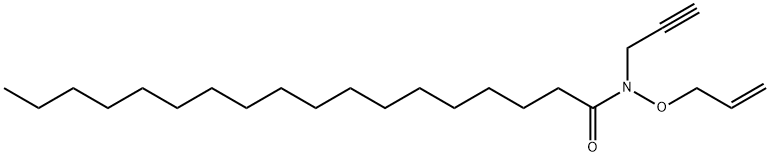 Octadecanamide, N-(2-propen-1-yloxy)-N-2-propyn-1-yl- Structural