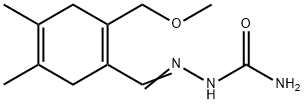 Hydrazinecarboxamide, 2-[[2-(methoxymethyl)-4,5-dimethyl-1,4-cyclohexadien-1-yl]methylene]- Structural