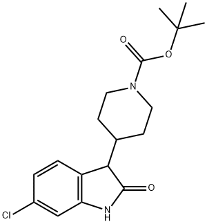 rac-4-(6-chloro-2-oxo-2,3-dihydro-1H-indol-3-yl)-piperidine-1-carboxylic acid tert-butyl