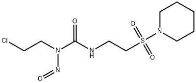 Urea, N-(2-chloroethyl)-N-nitroso-N'-[2-(1-piperidinylsulfonyl)ethyl]- Structural