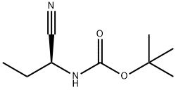 tert-butyl (S)-1-cyanopropylcarbamate Structural