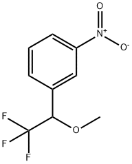 Benzene, 1-nitro-3-(2,2,2-trifluoro-1-methoxyethyl)- Structural
