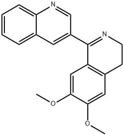 Quinoline, 3-(3,4-dihydro-6,7-dimethoxy-1-isoquinolinyl)- Structural