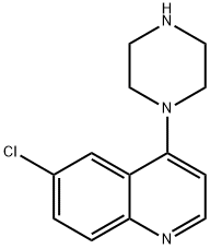 6-Chloro-4-(1-piperazinyl)quinoline Structural