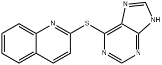 Quinoline, 2-(9H-purin-6-ylthio)- Structural