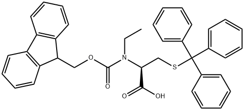 Fmoc-N-Me-D-Cys(Trt)-OH Structural