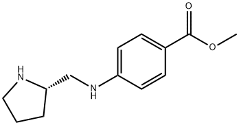 Benzoic acid, 4-[[(2S)-2-pyrrolidinylmethyl]amino]-, methyl ester Structural