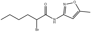 Hexanamide, 2-bromo-N-(5-methyl-3-isoxazolyl)- Structural