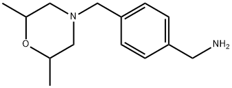 Benzenemethanamine, 4-[(2,6-dimethyl-4-morpholinyl)methyl]- Structural