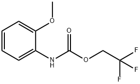 Carbamic acid, N-(2-methoxyphenyl)-, 2,2,2-trifluoroethyl ester Structural