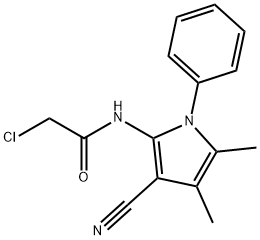 Acetamide, 2-chloro-N-(3-cyano-4,5-dimethyl-1-phenyl-1H-pyrrol-2-yl)- Structural
