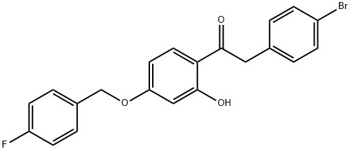 JR-7011, 1-(4-(4-Fluorobenzyloxy)-2-hydroxyphenyl)-2-(4-bromophenyl)ethanone, 97% Structural