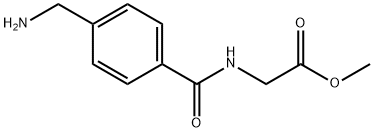 Glycine, N-[4-(aminomethyl)benzoyl]-, methyl ester Structural