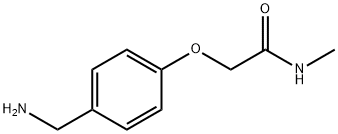 Acetamide, 2-[4-(aminomethyl)phenoxy]-N-methyl- Structural