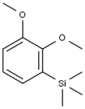 Benzene, 1,2-dimethoxy-3-(trimethylsilyl)- Structural