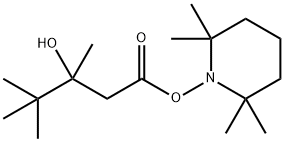 Pentanoic acid, 3-hydroxy-3,4,4-trimethyl-, 2,2,6,6-tetramethyl-1-piperidinyl ester Structural