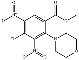 Benzoic acid, 4-chloro-2-(4-morpholinyl)-3,5-dinitro-, methyl ester Structural