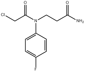 Propanamide, 3-[(2-chloroacetyl)(4-fluorophenyl)amino]- Structural
