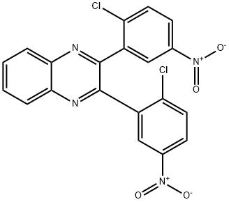 Quinoxaline, 2,3-bis(2-chloro-5-nitrophenyl)- Structural