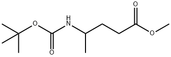 Pentanoic acid, 4-[[(1,1-dimethylethoxy)carbonyl]amino]-, methyl ester Structural
