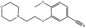 Benzonitrile, 4-methoxy-3-[2-(4-morpholinyl)ethoxy]- Structural