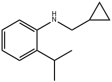 Benzenamine, N-(cyclopropylmethyl)-2-(1-methylethyl)- Structural