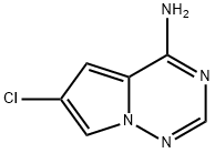 Pyrrolo[2,1-f][1,2,4]triazin-4-amine, 6-chloro- Structural
