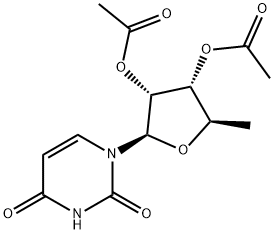 Uridine, 5'-deoxy-, 2',3'-diacetate Structural