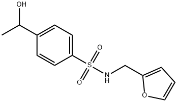 Benzenesulfonamide, N-(2-furanylmethyl)-4-(1-hydroxyethyl)- Structural