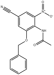 Acetamide, N-[4-cyano-2-nitro-6-(phenylmethoxy)phenyl]- Structural