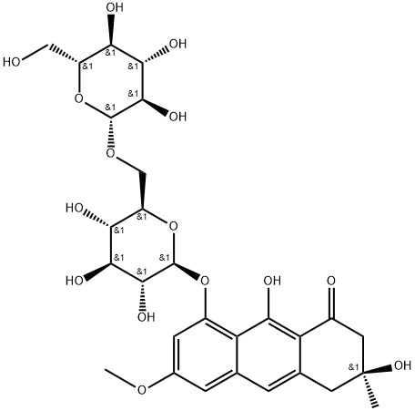 Torosachrysone 8-O-beta-gentiobioside Structural