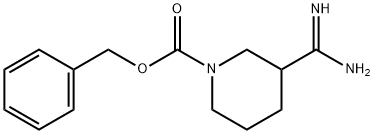 benzyl 3-[amino(imino)methyl]piperidine-1-carboxylate Structural