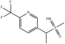 Sulfoximine, S-methyl-S-[1-[6-(trifluoromethyl)-3-pyridinyl]ethyl]- Structural