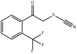 Thiocyanic acid, 2-oxo-2-[2-(trifluoromethyl)phenyl]ethyl ester Structural