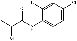 Propanamide, 2-chloro-N-(4-chloro-2-fluorophenyl)- Structural