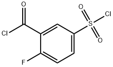 Benzoyl chloride, 5-(chlorosulfonyl)-2-fluoro- Structural