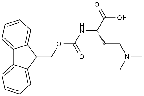 Butanoic acid, 4-(dimethylamino)-2-[[(9H-fluoren-9-ylmethoxy)carbonyl]amino]-, (2S)- Structural