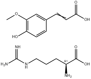 L-Arginine, 3-(4-hydroxy-3-methoxyphenyl)-2-propenoate (1:1) Structural