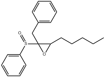 Oxirane, 3-pentyl-2-(phenylmethyl)-2-(phenylsulfinyl)- Structural
