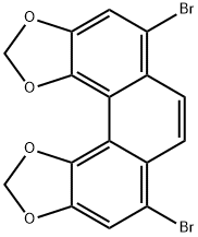 Phenanthro[3,4-d:5,6-d']bis[1,3]dioxole, 5,8-dibromo- (9CI) Structural