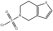 Thieno[3,2-c]pyridine-5(4H)-sulfonyl chloride, 6,7-dihydro- Structural