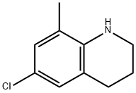 Quinoline, 6-chloro-1,2,3,4-tetrahydro-8-methyl- Structural