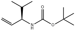 tert-butyl (R)-4-methylpent-1-en-3-ylcarbamate Structural