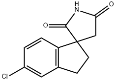 Spiro[1H-indene-1,3'-pyrrolidine]-2',5'-dione, 5-chloro-2,3-dihydro- Structural
