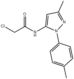 Acetamide, 2-chloro-N-[3-methyl-1-(4-methylphenyl)-1H-pyrazol-5-yl]- Structural