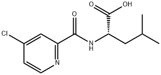 L-Leucine, N-[(4-chloro-2-pyridinyl)carbonyl]- Structural