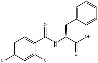 L-Phenylalanine, N-(2,4-dichlorobenzoyl)- Structural