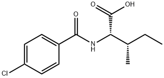 L-Isoleucine, N-(4-chlorobenzoyl)- Structural