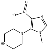 Piperazine, 1-(1-methyl-4-nitro-1H-imidazol-5-yl)- Structural
