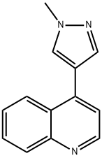 Quinoline, 4-(1-methyl-1H-pyrazol-4-yl)- Structural